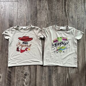 Toy Story two infinity and beyond Buzz Lightyear, Woody shirts size 2 toddler